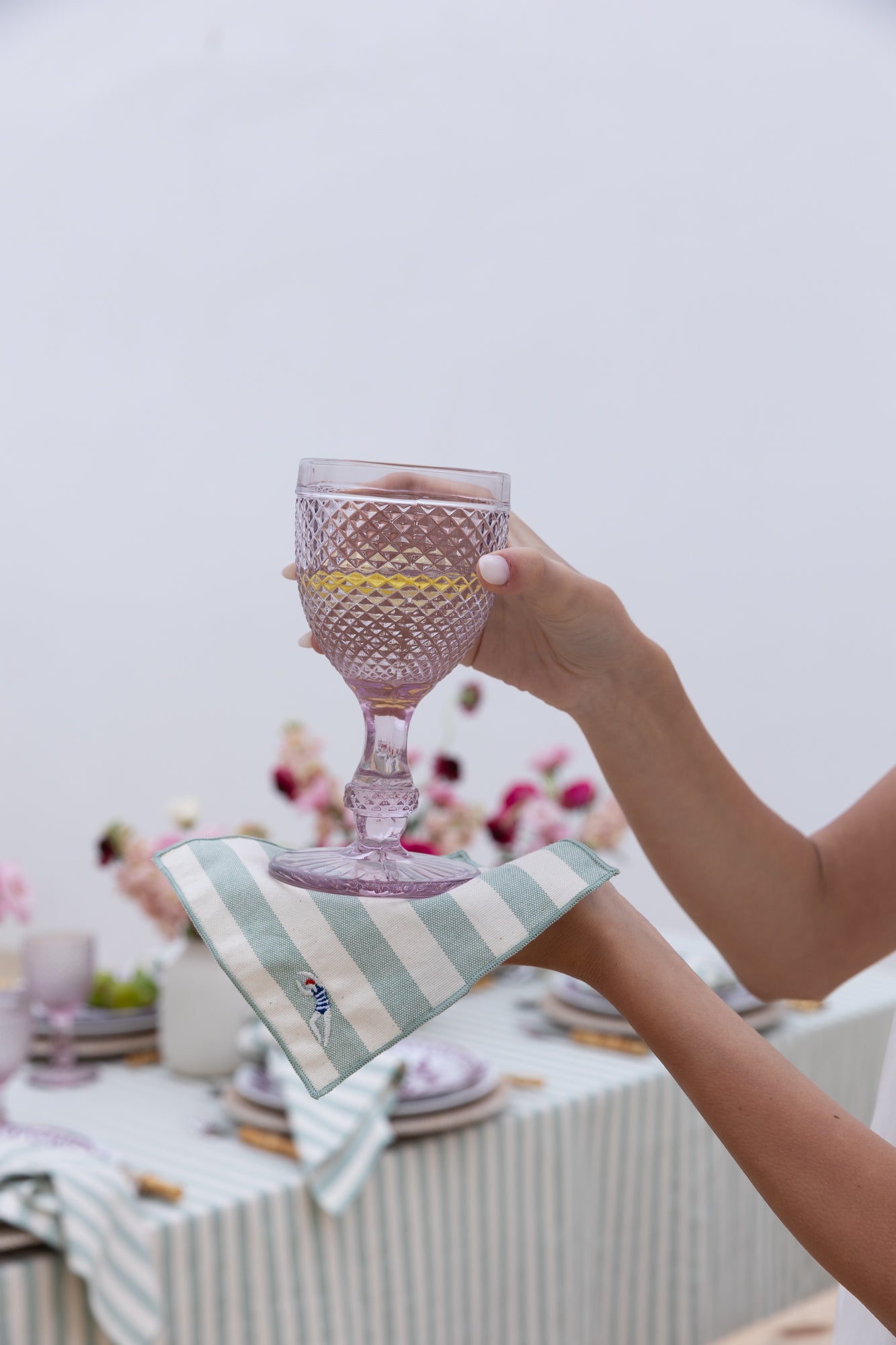 Serviettes Barra avec broderies d'été