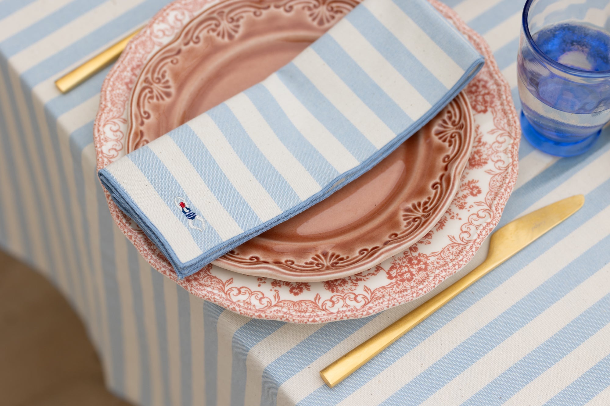 Barra Napkins with summer embroidery