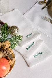 Mafra table linen with personalised embroidery