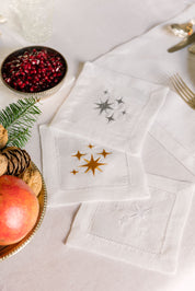 Ropa de mesa Mafra con bordado navideño